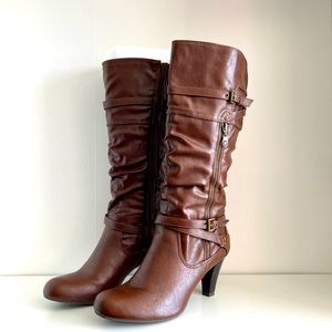 Guess Grozetta High Heel Boots, in Multi Brown, Women’s size 11.